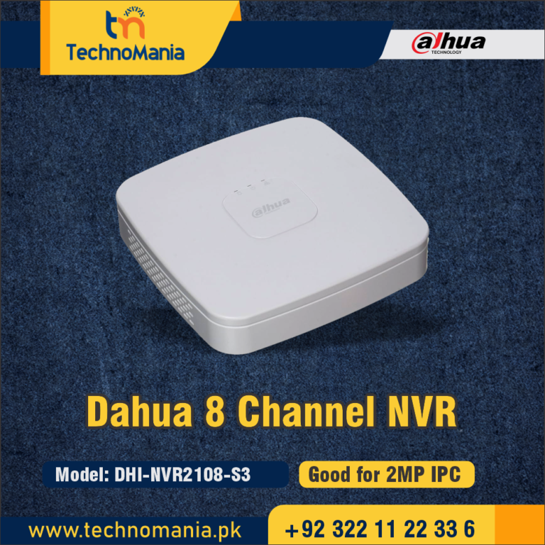 Dahua 8 Channel NVR Model: DHI-NVR2108-S3 - TechnoMania
